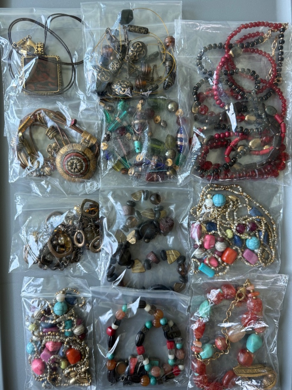 Bundle of 11 CHICO's Gold Tone Necklaces + Extra